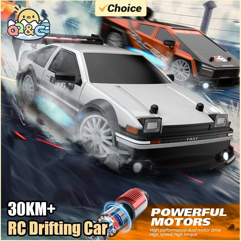 1/24 RC Drift Car 4WD 30km/h with LED Lights – High Speed
