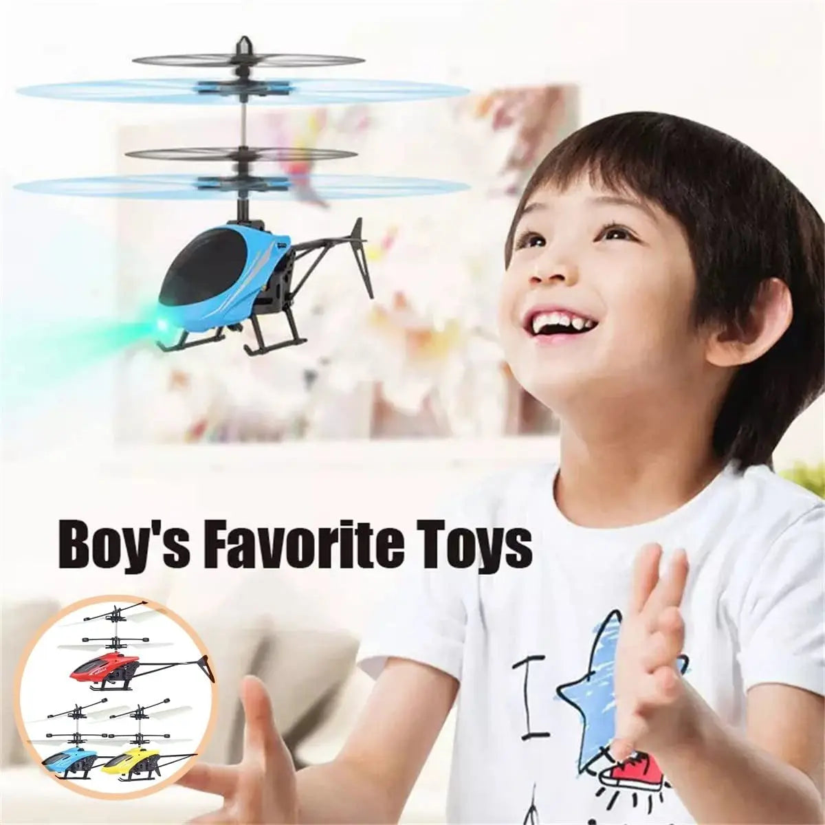 Mini RC Helicopter – Safe, Fall-Resistant & Rechargeable