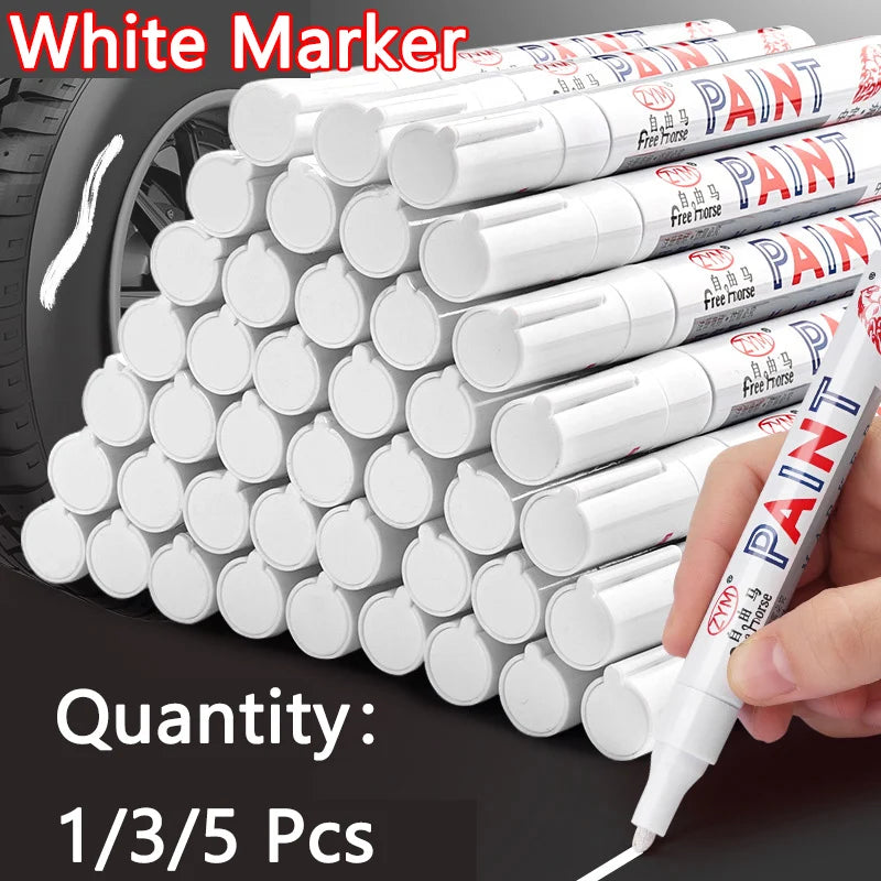 White Gel Marker Pens – Waterproof DIY Sketching & Writing Set