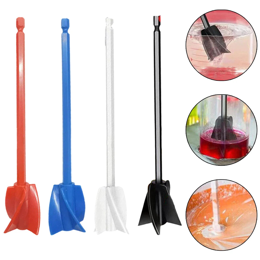 Epoxy & Paint Mixer Drill Attachment – Paddle Head Resin & Liquid Stirrer with Drill Chuck