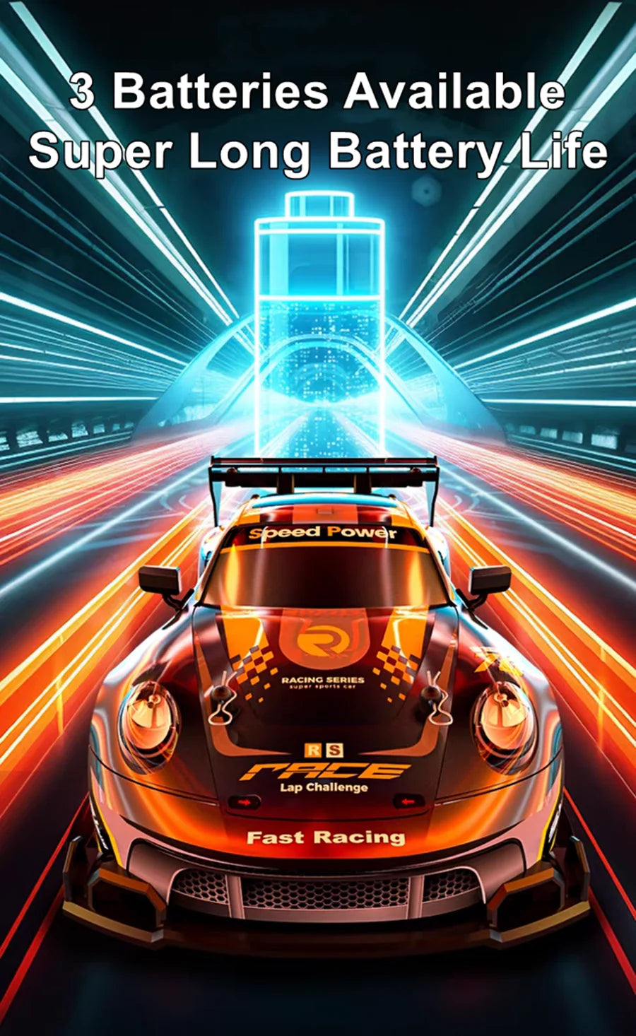 4WD RC Drift Car with LED – High Speed Racing RTR