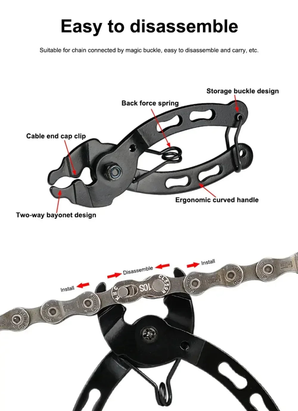Bicycle Repair Tool Kit – Chain Breaker & Pedal Crank Puller Set
