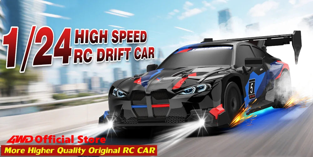 4WD RC Drift Car with LED – High Speed Racing RTR