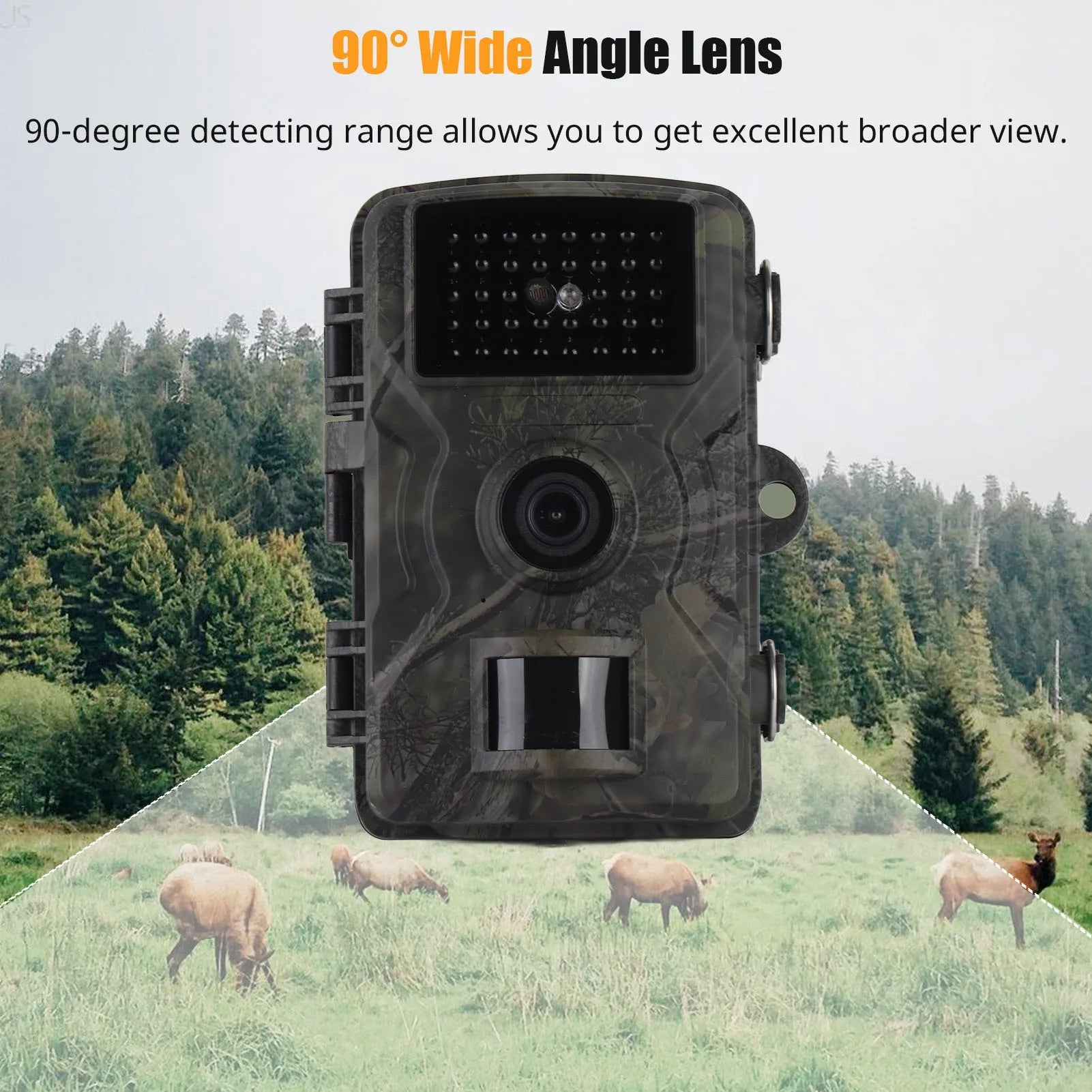 1080P 16MP Trail Camera with LCD, Night Vision & Waterproof