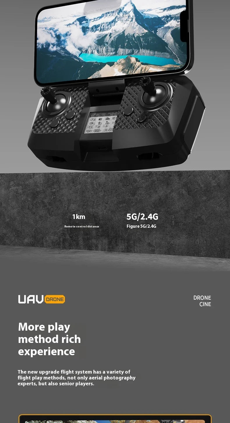 UVA P20 Drone – 8K HD Camera, 3-Axis Gimbal GPS Quadcopter