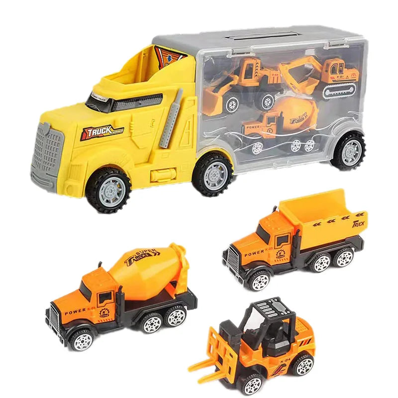 10-in-1 Construction Truck Toy Set – Die-Cast Vehicles for Kids