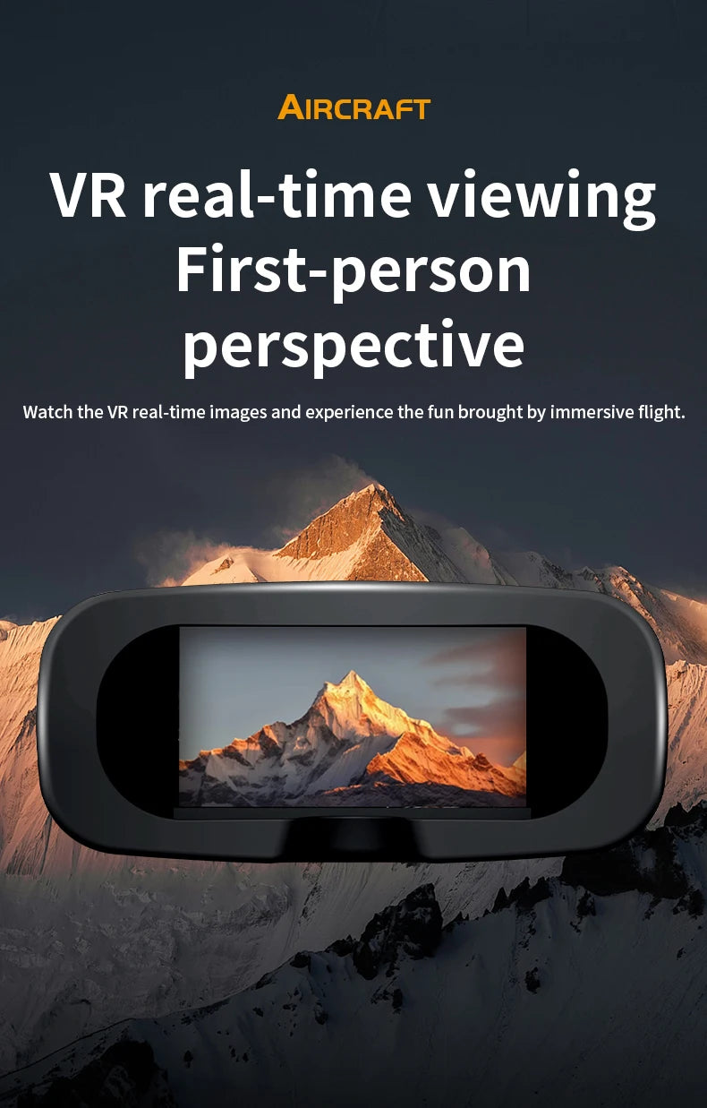 H20 Foldable RC Drone – Four-Axis Flying Toy with Dual Lens & Optical Flow Hover