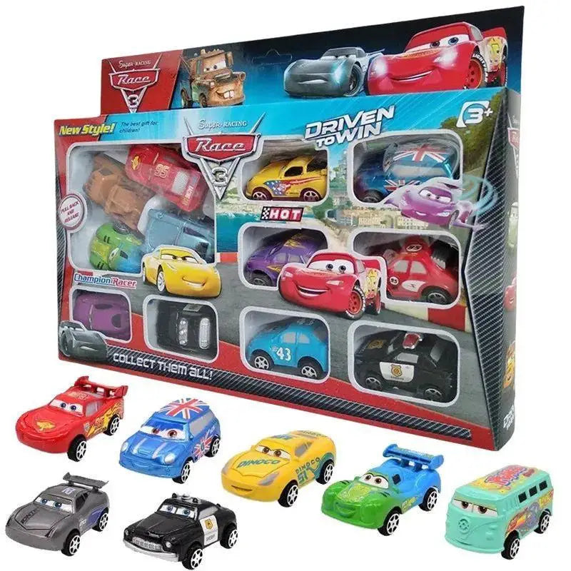 12pcs Disney Pixar Cars Toy Set – Lightning McQueen, Jackson Storm, Mater PVC Model Cars