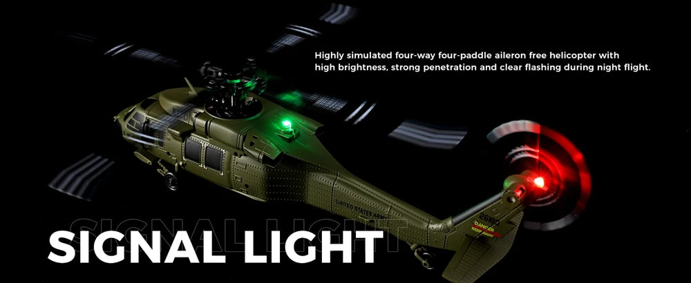 WLtoys K170 RC Helicopter Black Hawk 4CH Dual Brushless