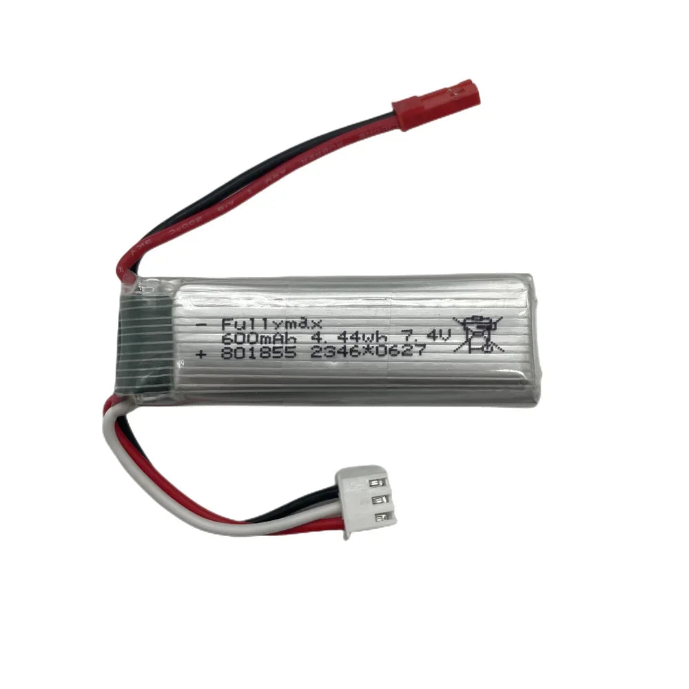 7.4V 600mAh LiPo Battery for WLtoys/XK RC Airplanes