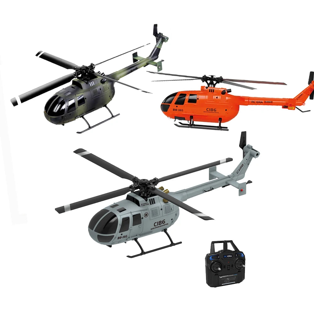 C186 RC Helicopter 2.4G 4CH BO105 with 6-Axis Gyro