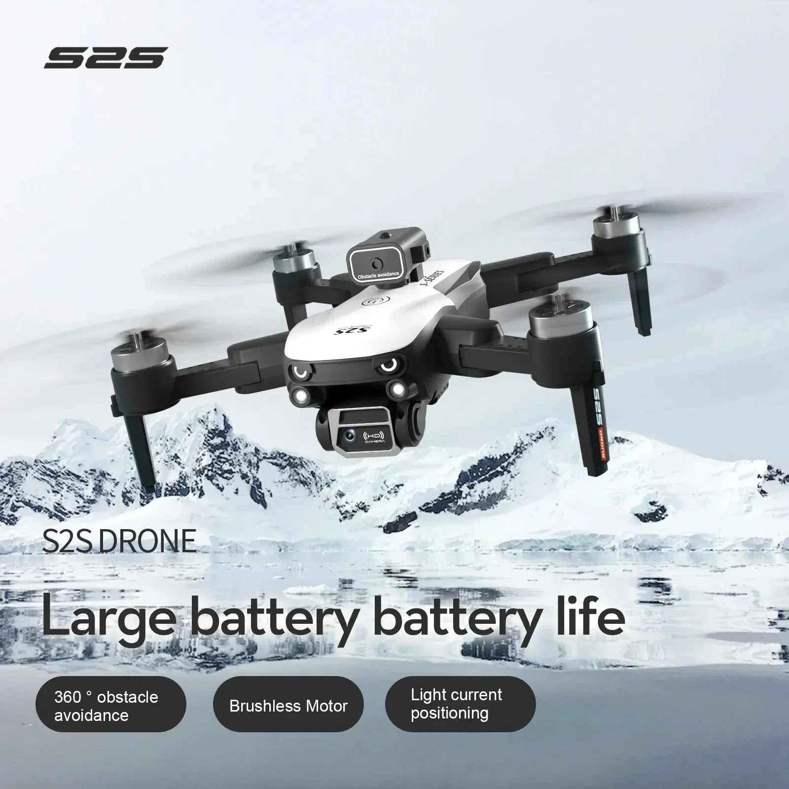 S2S Mini Drone 4K/8K HD Camera Foldable Quadcopter with Obstacle Avoidance