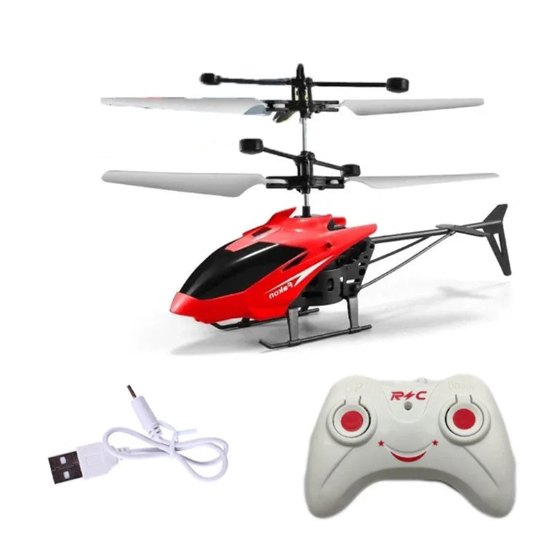 Mini RC Helicopter – Safe, Fall-Resistant & Rechargeable