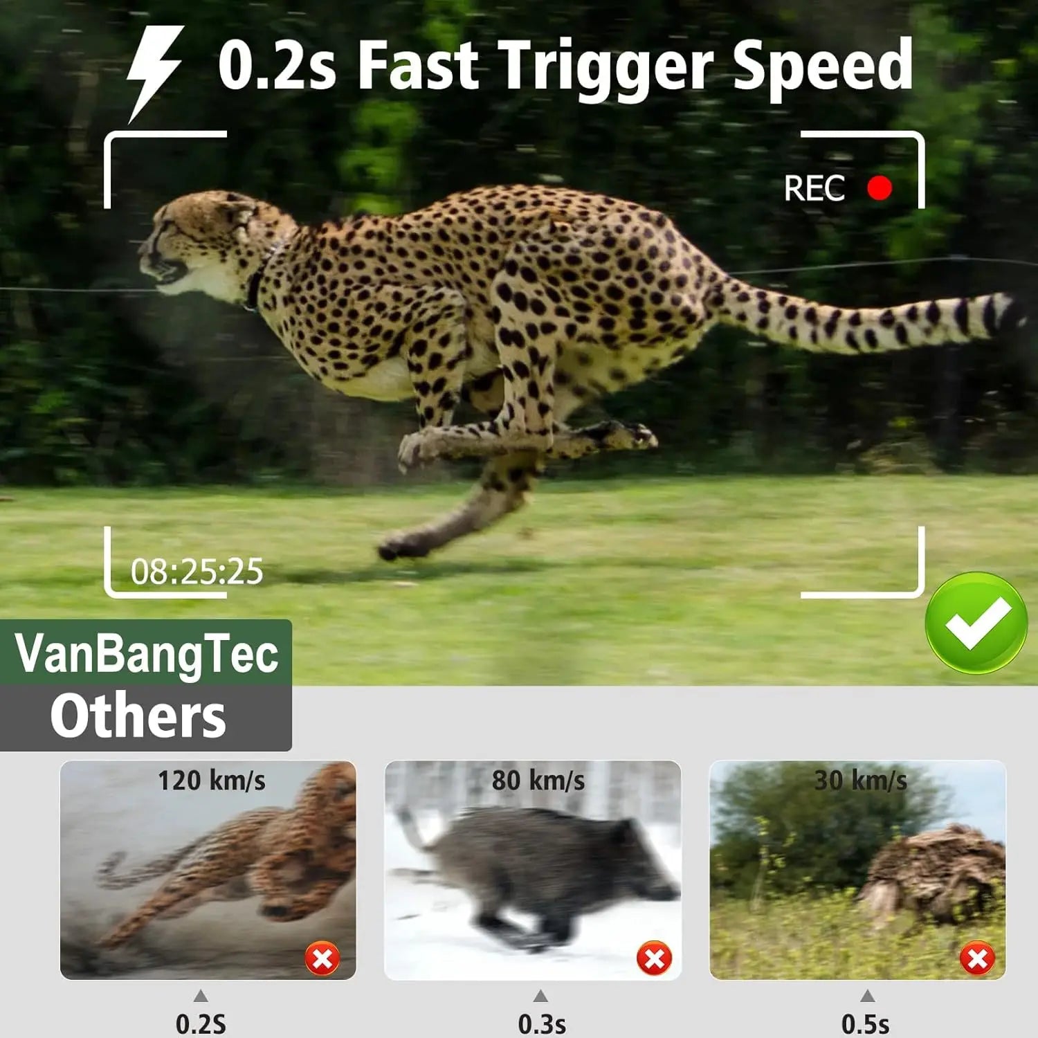 30MP 2K Solar Trail Camera with Infrared Night Vision