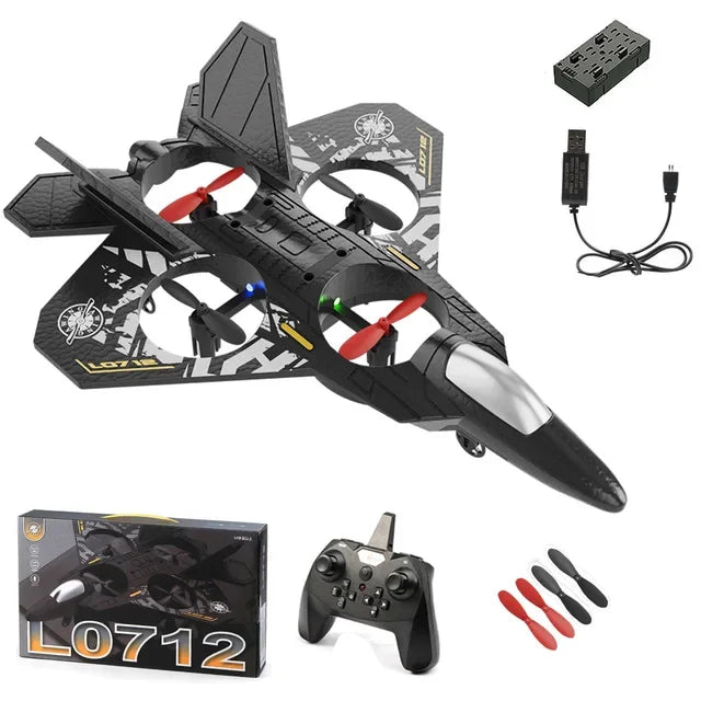 L0712 RC Plane 2.4G EPP Foam Fighter Glider with Lights