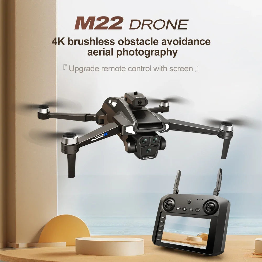 M22 Drone 8K/4K HD GPS Camera Foldable Quadcopter with Obstacle Avoidance