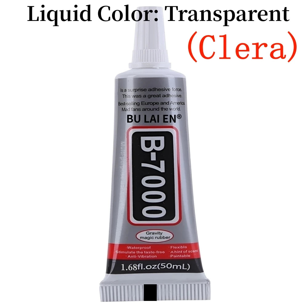 B-7000 Clear Adhesive Glue with Precision Tip (15ml/50ml/110ml)