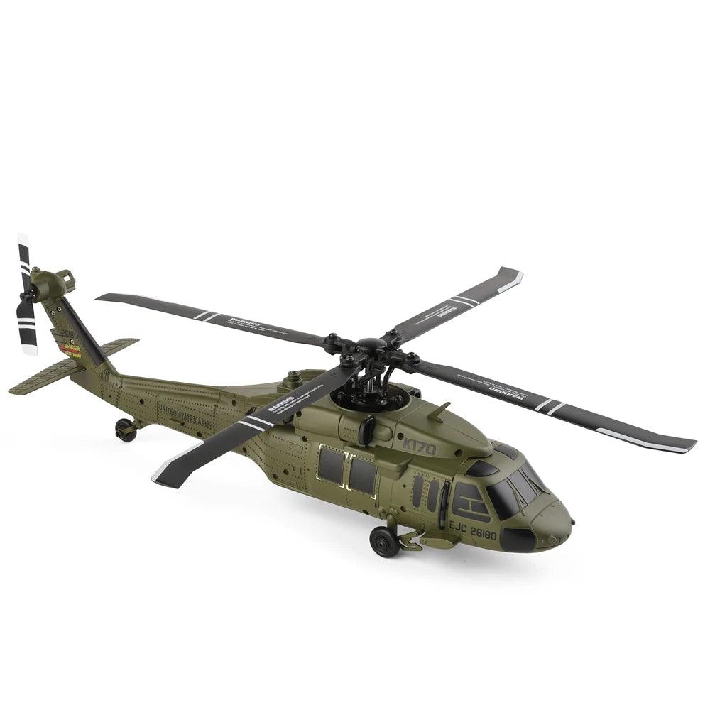 WLtoys K170 RC Helicopter Black Hawk 4CH Dual Brushless