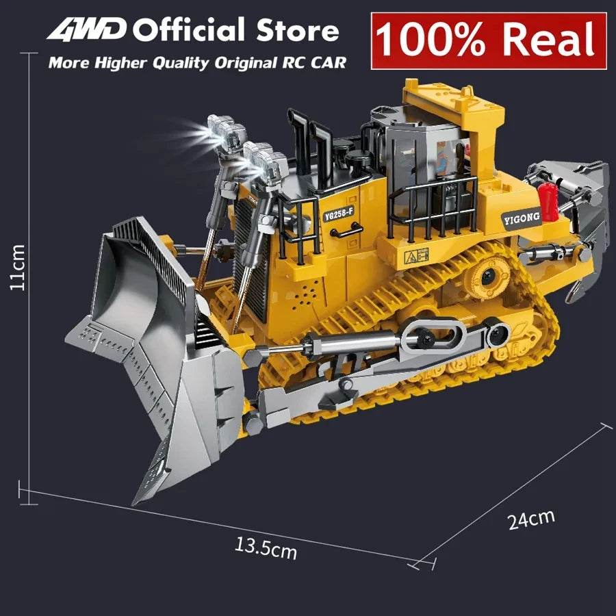 4WD RC Excavator Dump Truck Bulldozer Toy – Construction Vehicle