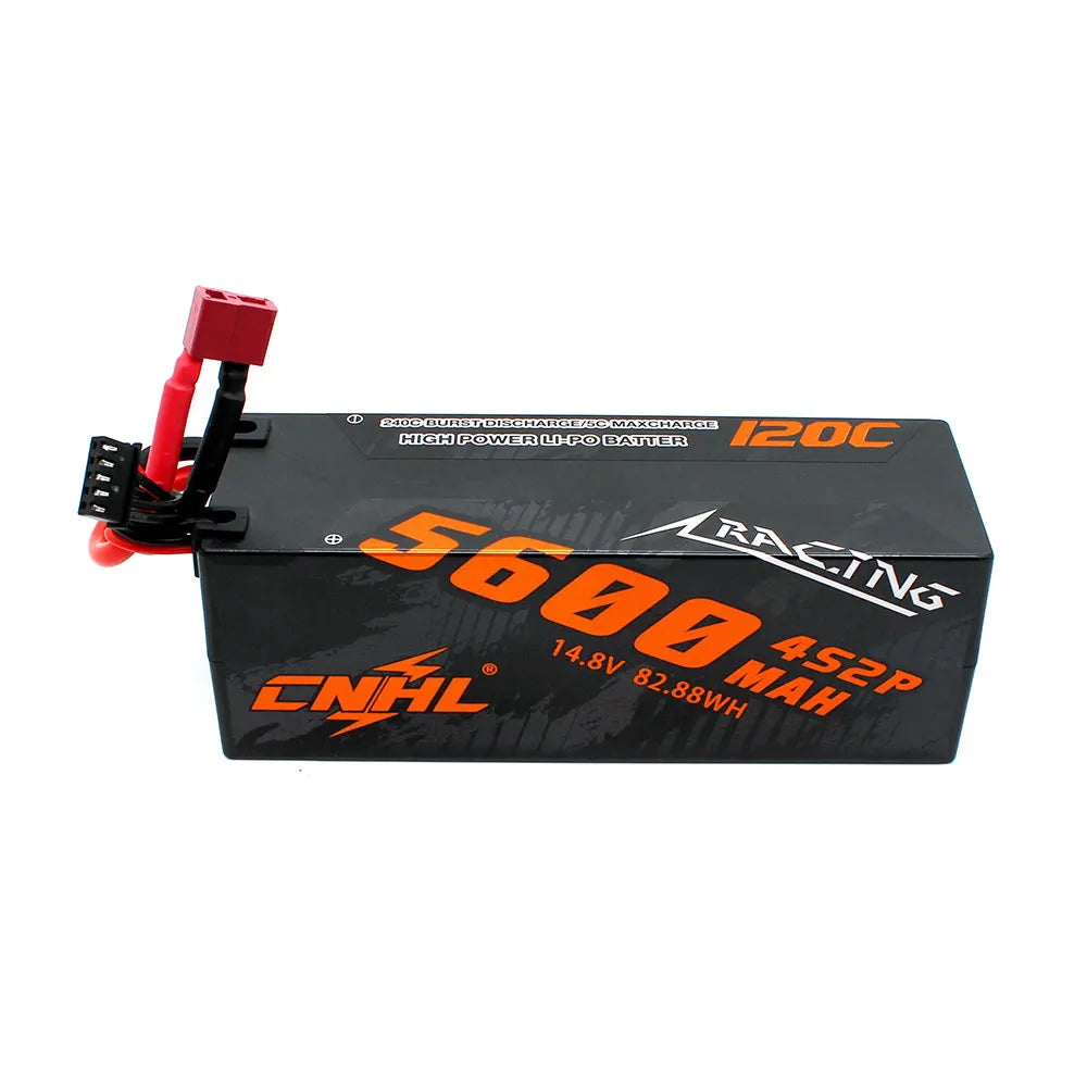 CNHL Lipo Battery 3S/4S 5600-8000mAh 11.1V/14.8V Hard Case with T EC5 Plug