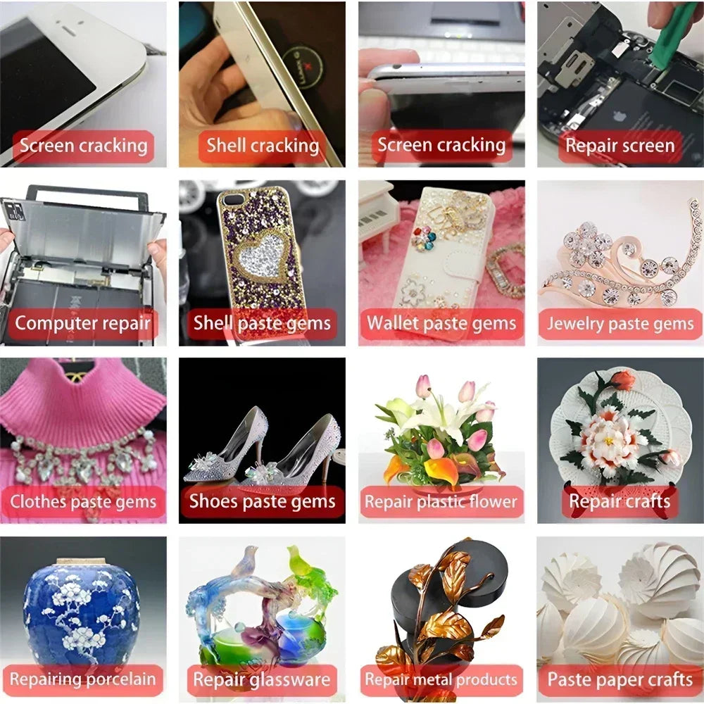 B-7000 Clear Adhesive Glue with Precision Tip (15ml/50ml/110ml)