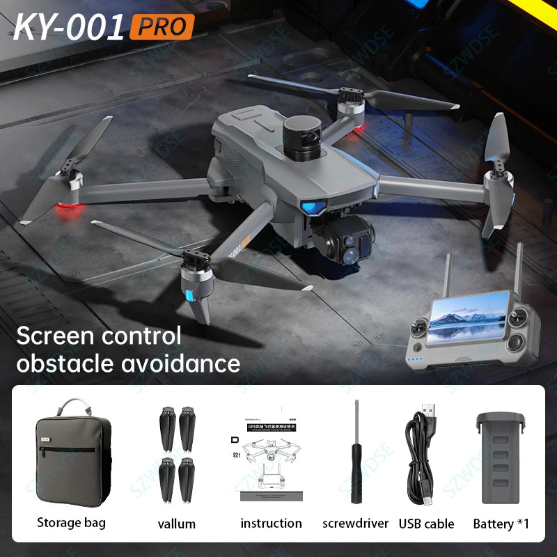KY-001 PRO Hang 800g GPS Drone – 8K Camera, 3-Axis Gimbal, 20KM Range