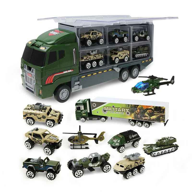 10-in-1 Construction Truck Toy Set – Die-Cast Vehicles for Kids