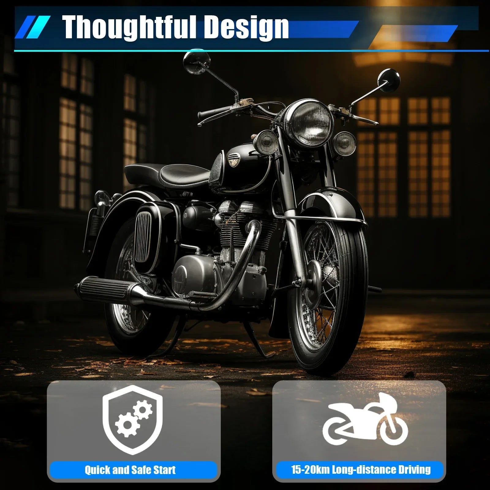 49CC 2-Stroke Pull Start Gas Engine with Electronic Ignition