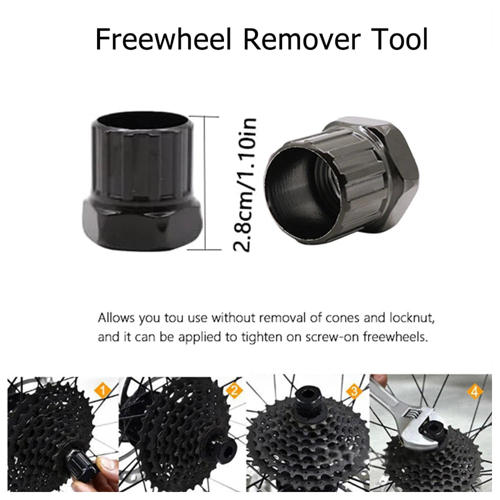 Bicycle Repair Tool Kit – Chain Breaker, Crank Puller, Pedal Remover, Bike Tools Set for MTB & Road Cycling