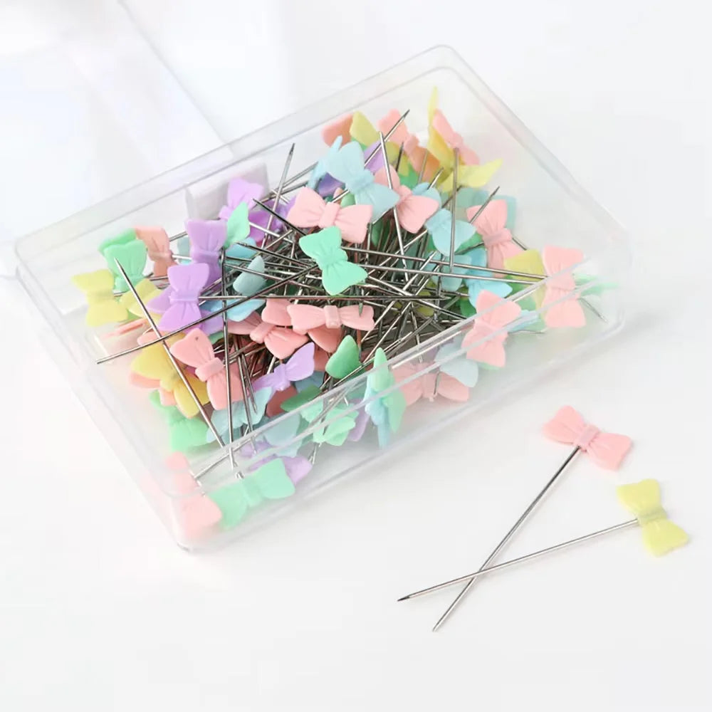 100Pcs Stainless Steel Dressmaking & Embroidery Pins – Sewing Accessories