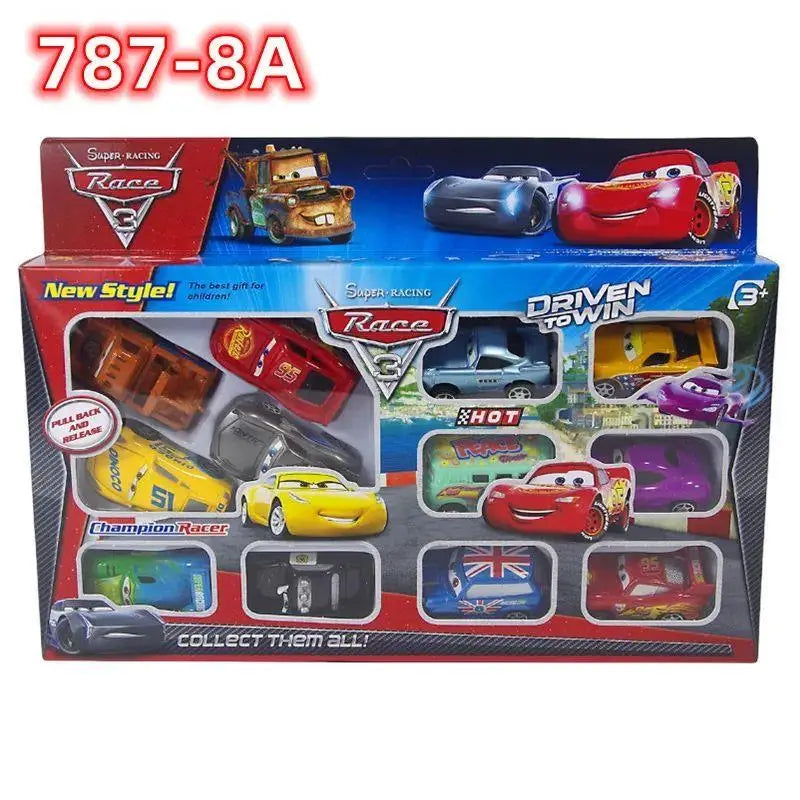 12pcs Disney Pixar Cars Toy Set – Lightning McQueen, Jackson Storm, Mater PVC Model Cars