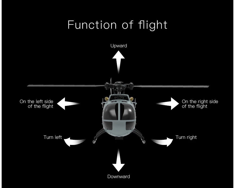 C186 RC Helicopter 2.4G 4CH BO105 with 6-Axis Gyro