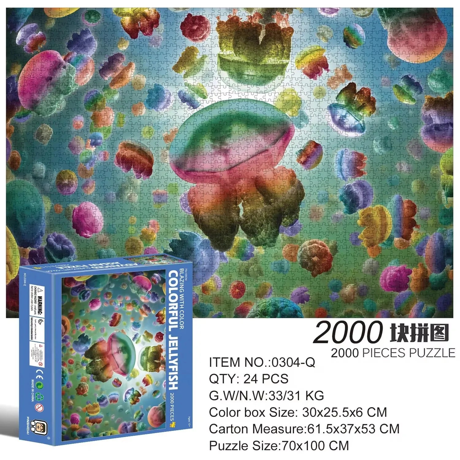 2000-Piece Landscape Jigsaw Puzzle – Educational Game for Kids & Children