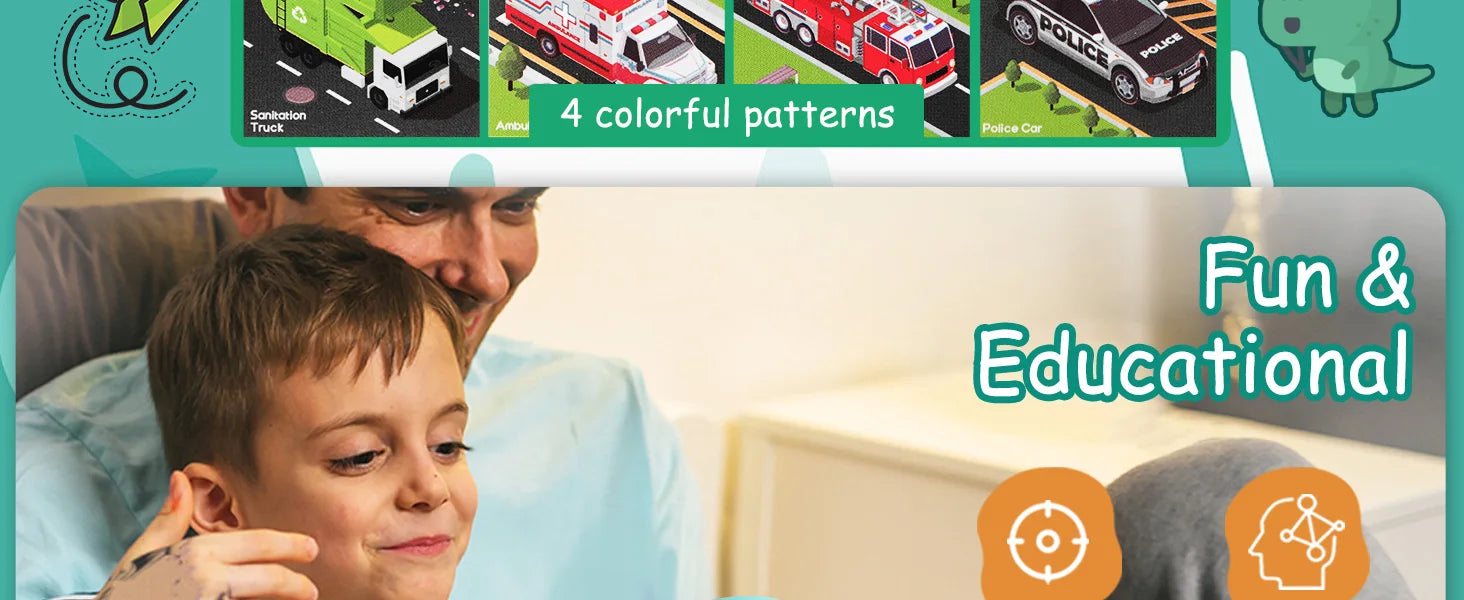 4-in-1 Rotating Puzzle – Fidget Toy for Kids Ages 3+