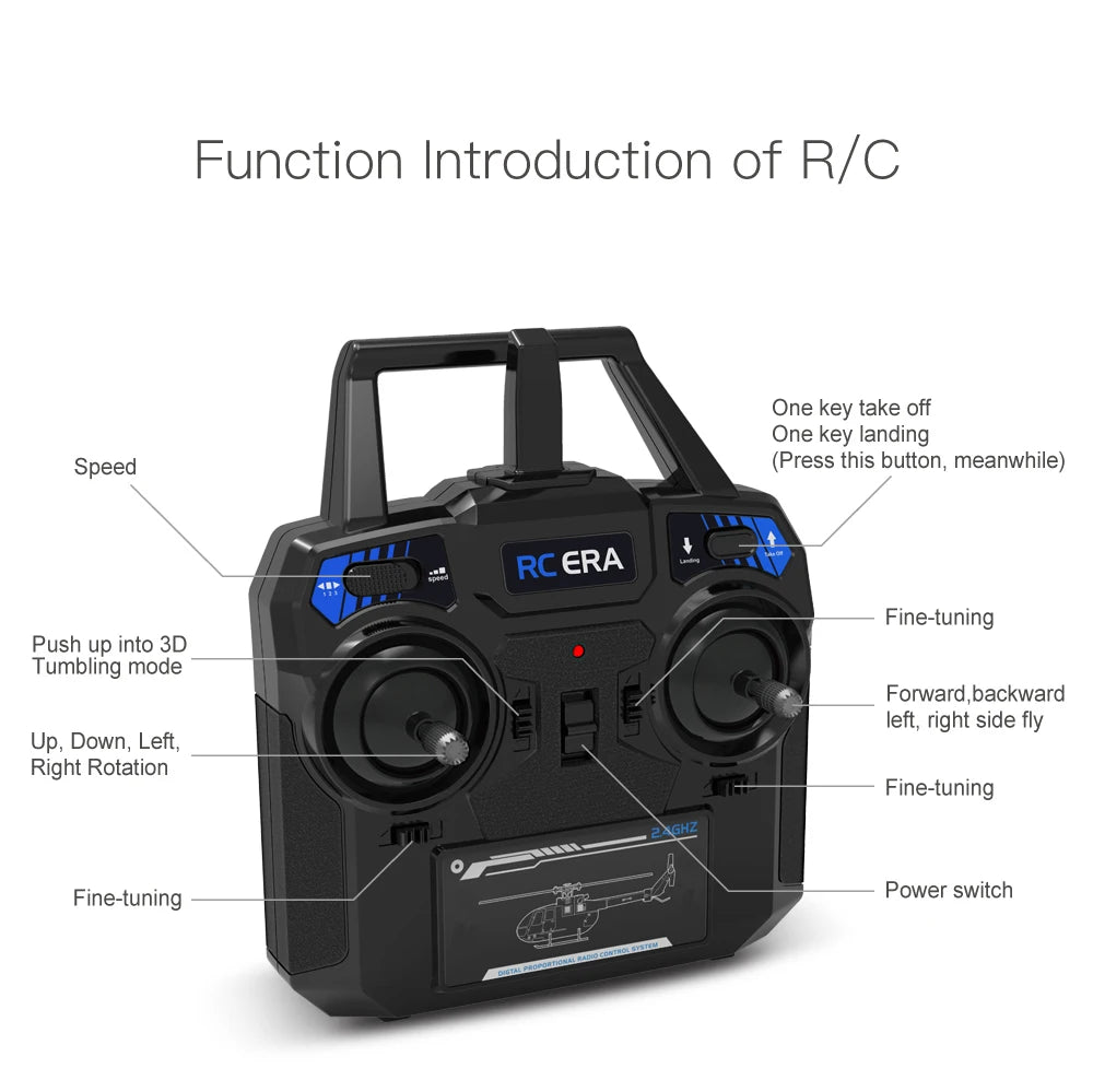 ERA C129V2 RC Helicopter 2.4GHz RTF with 6-Axis Gyro & 3D Flip