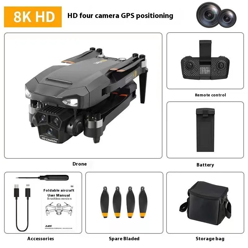 UVA P20 Drone – 8K HD Camera, 3-Axis Gimbal GPS Quadcopter
