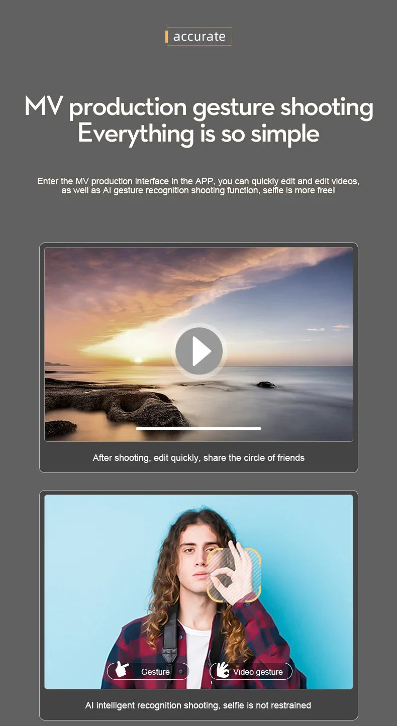 S2S Mini Drone 4K/8K HD Camera Foldable Quadcopter with Obstacle Avoidance