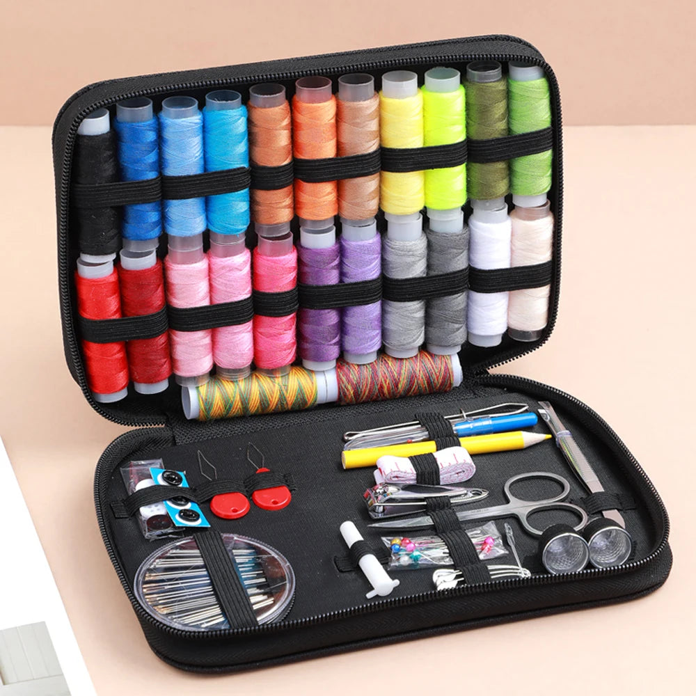 Complete Portable Sewing Kit – Threads, Needles & Tools Set