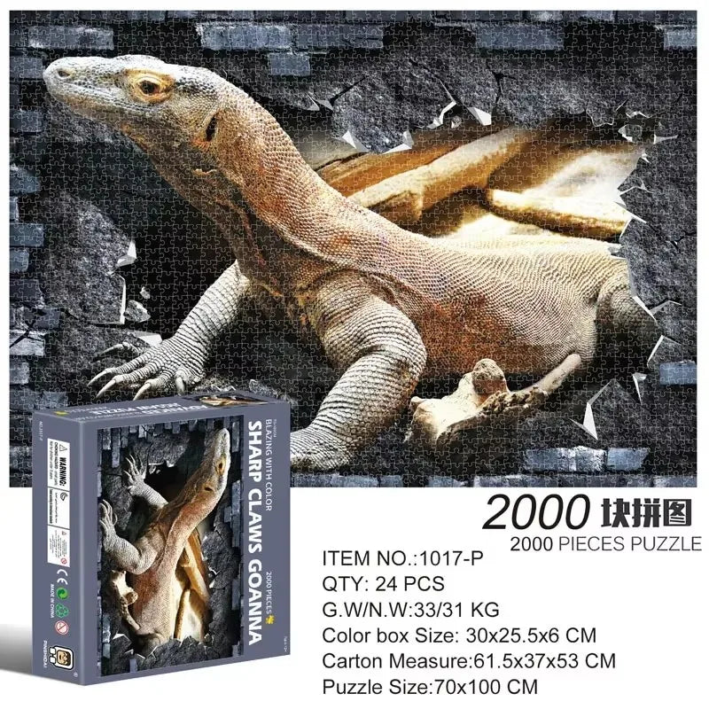 2000-Piece Landscape Jigsaw Puzzle – Educational Game for Kids & Children