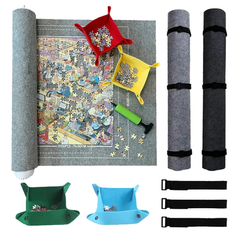 Puzzle Storage Mat – Roll-Up Bag for 1000–3000 Piece Puzzles