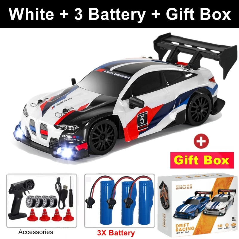 4WD RC Drift Car with LED – High Speed Racing RTR