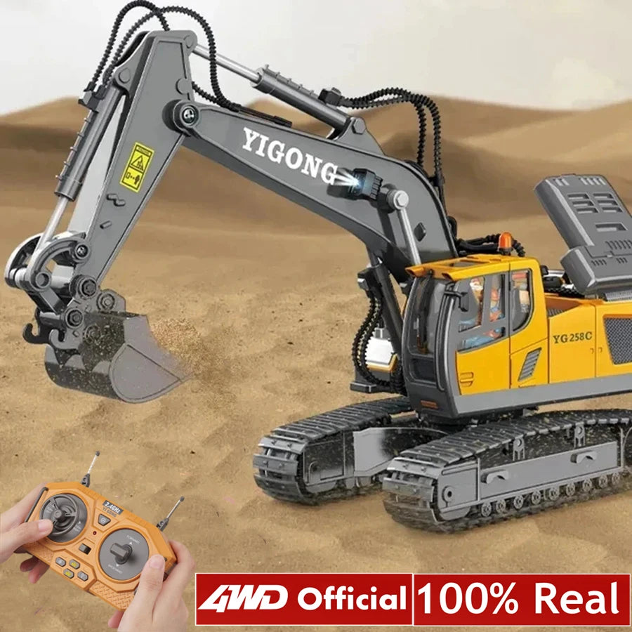 4WD RC Excavator Dump Truck Bulldozer Toy – Construction Vehicle