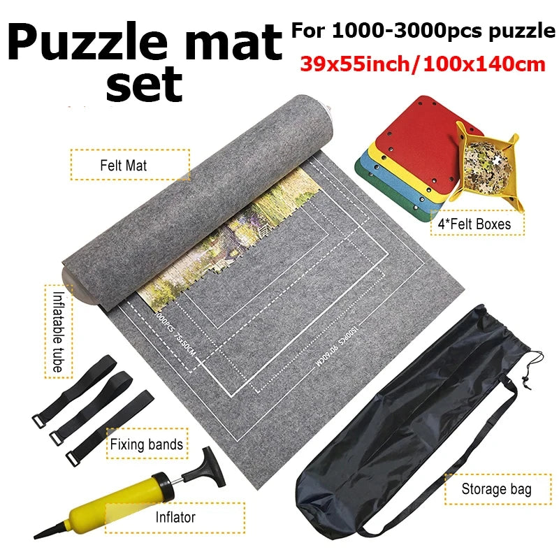 Puzzle Storage Mat – Roll-Up Bag for 1000–3000 Piece Puzzles