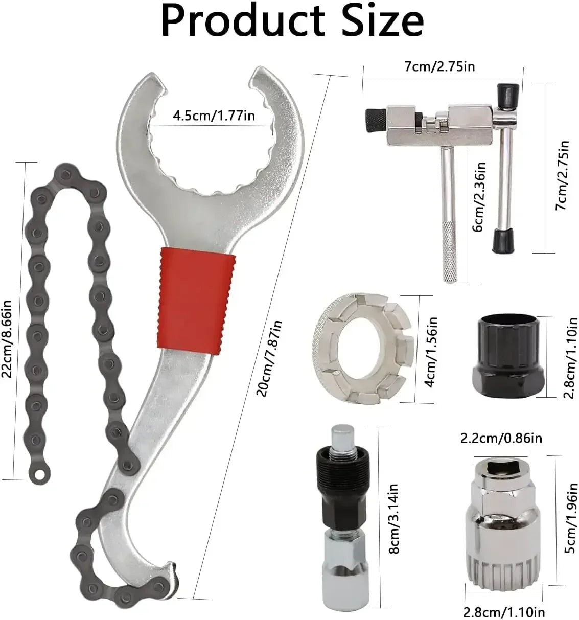 Bicycle Repair Tool Kit – Chain Breaker & Pedal Crank Puller Set