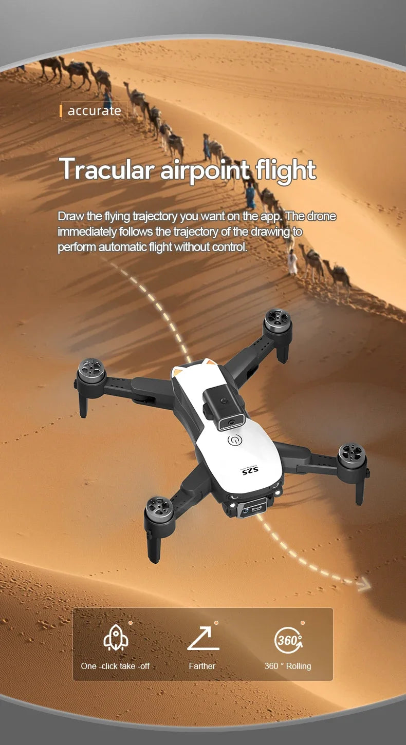 S2S Mini Drone 4K/8K HD Camera Foldable Quadcopter with Obstacle Avoidance