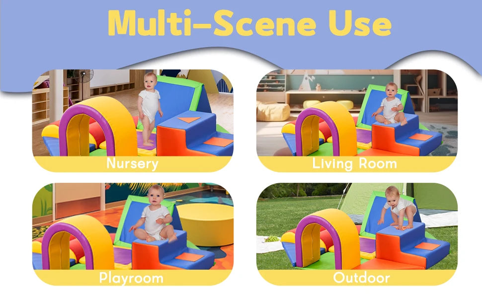 11-Piece Toddler Climbing Toys – Soft Foam Indoor Play Set