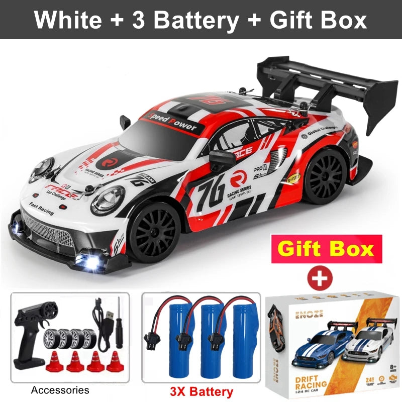 4WD RC Drift Car with LED – High Speed Racing RTR