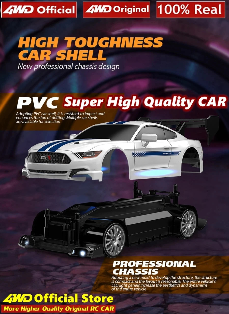 4WD RC Drift Car with LED – High Speed Racing RTR