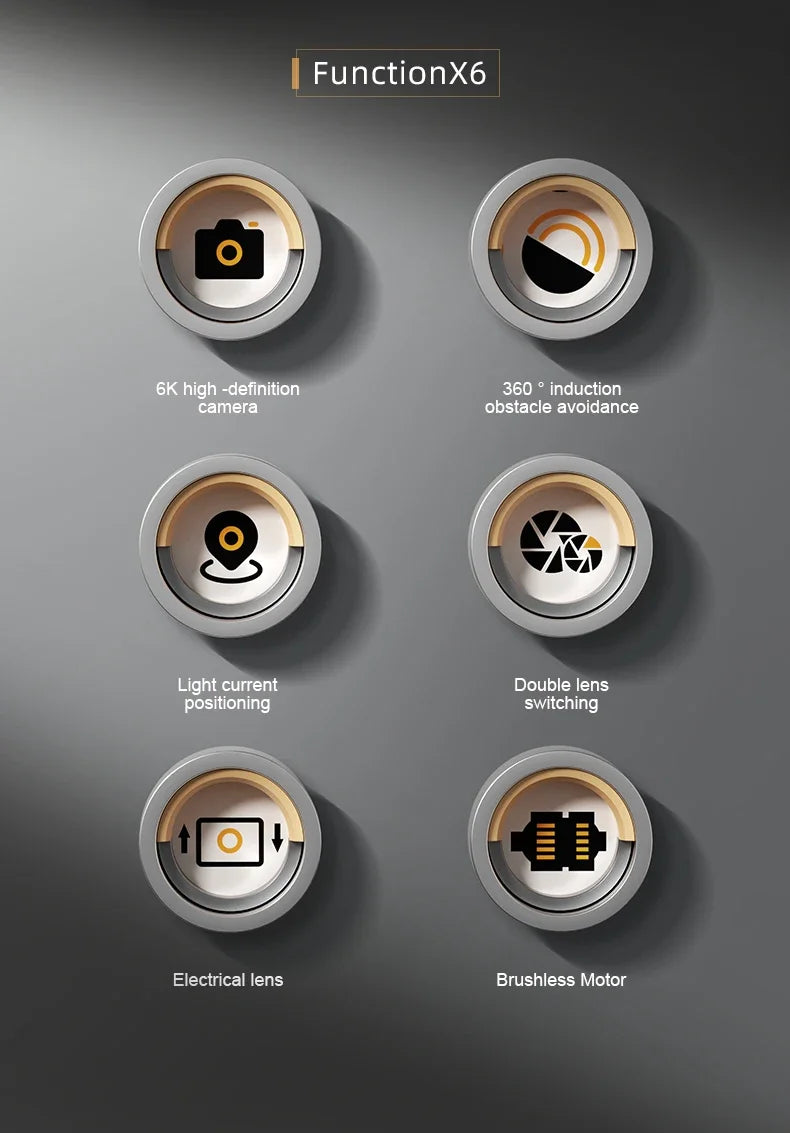 S2S Mini Drone 4K/8K HD Camera Foldable Quadcopter with Obstacle Avoidance