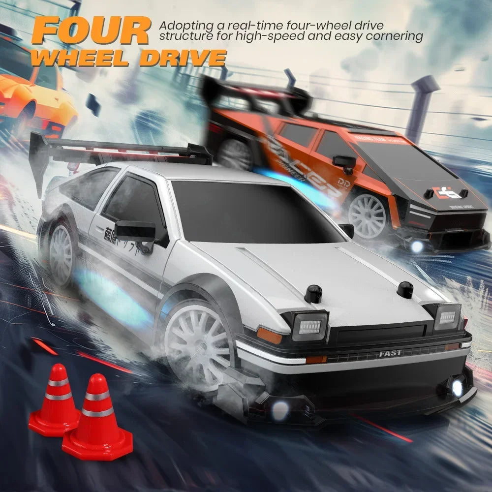 1/24 RC Drift Car 4WD 30km/h with LED Lights – High Speed